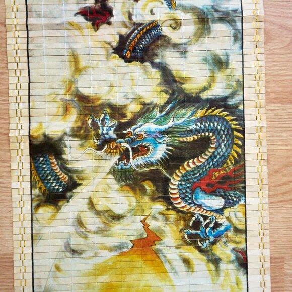 Chinese Bamboo Scroll Calendar 1987, Panda Family - Picture 8 of 13